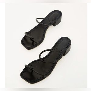 NWT MARA & MINE Inez Leather Mules Sandal